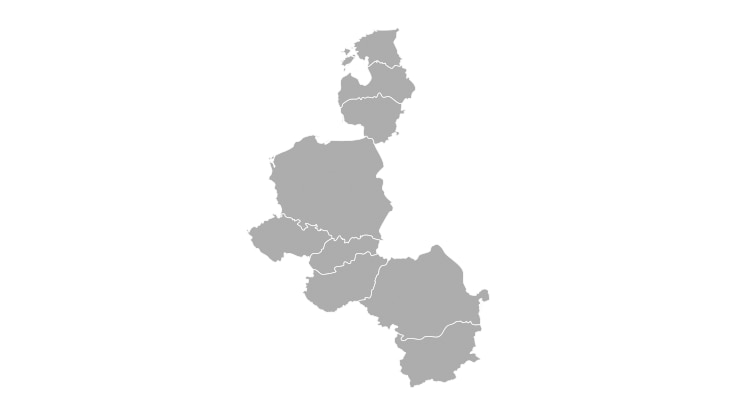 Central and Eastern Europe map